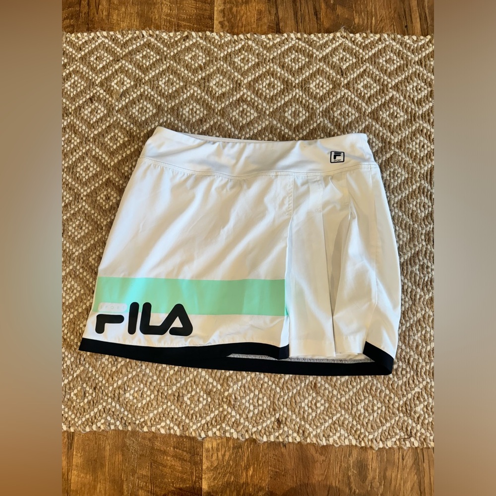 Fila Sport Tennis Shirt/Skort (White and Teal)       Women’s Size- M
